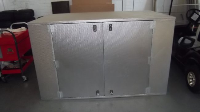 Pro Yamaha Golf Cars Aluminium Box with Shelves